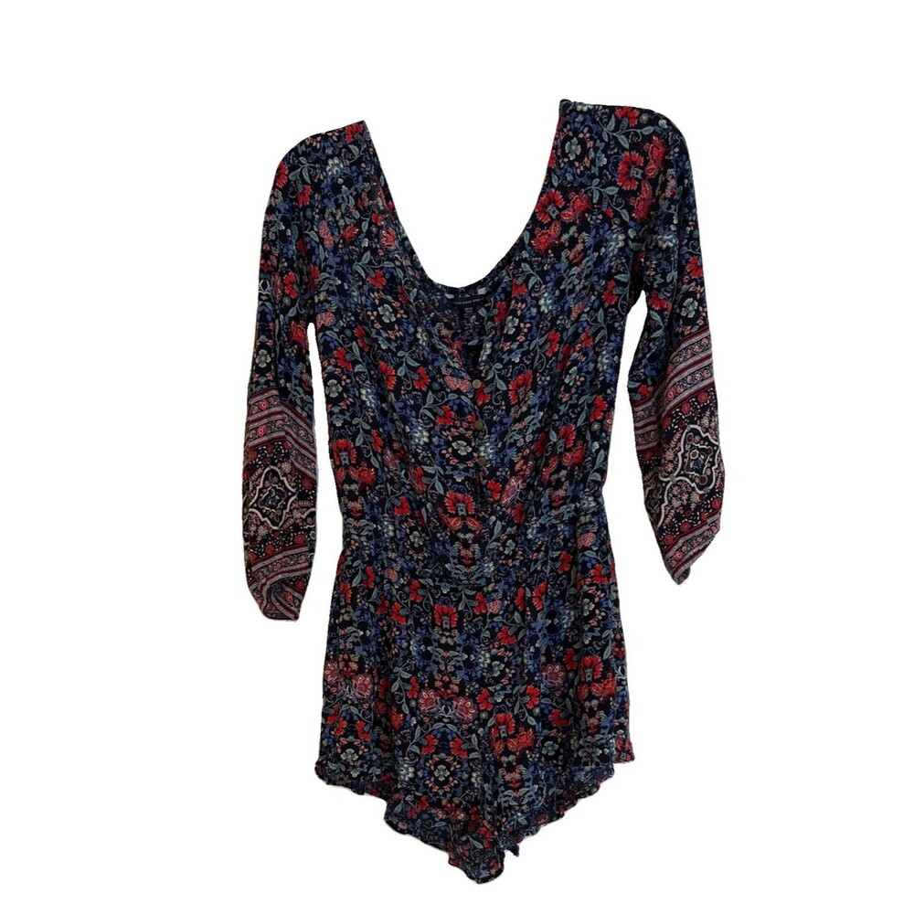 American Eagle Outfitters Women's Long Sleeve Floral Romper Size XS